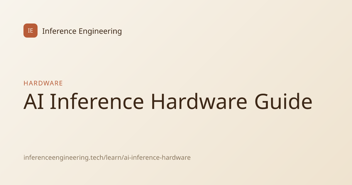 AI Inference Hardware Guide | Inference Engineering
